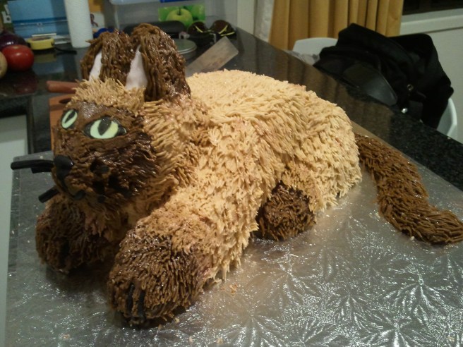 3D Burmese Cat Cake